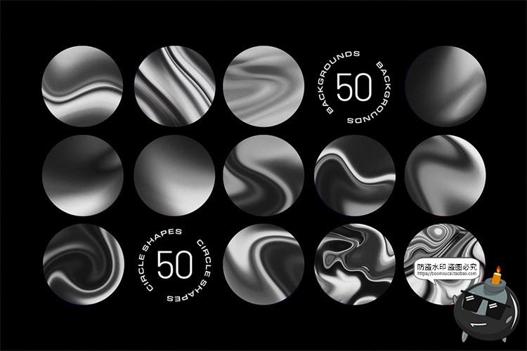 图片[5]-抽象艺术镭射扭曲波浪渐变液态科技海报背景插画底纹JPG图片素材-设计猿