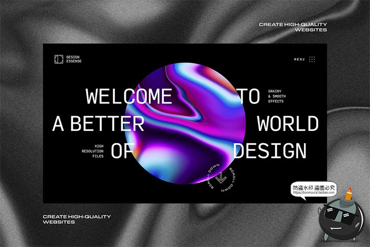 图片[7]-抽象艺术镭射扭曲波浪渐变液态科技海报背景插画底纹JPG图片素材-设计猿