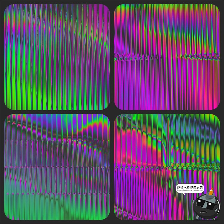 图片[3]-未来科幻迷幻镭射渐变长虹玻璃纹理科技海报背景底纹JPG图片素材-设计猿