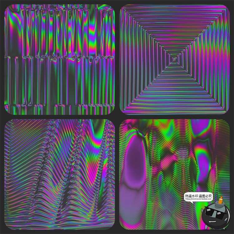 图片[4]-未来科幻迷幻镭射渐变长虹玻璃纹理科技海报背景底纹JPG图片素材-设计猿