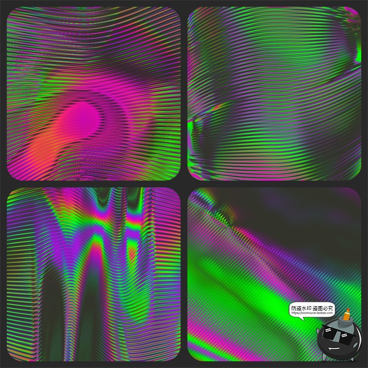 图片[7]-未来科幻迷幻镭射渐变长虹玻璃纹理科技海报背景底纹JPG图片素材-设计猿