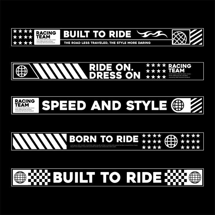 图片[14]-潮流赛博朋克科幻机能风HUD元素装饰条边框纹符号图案AI矢量素材-设计猿