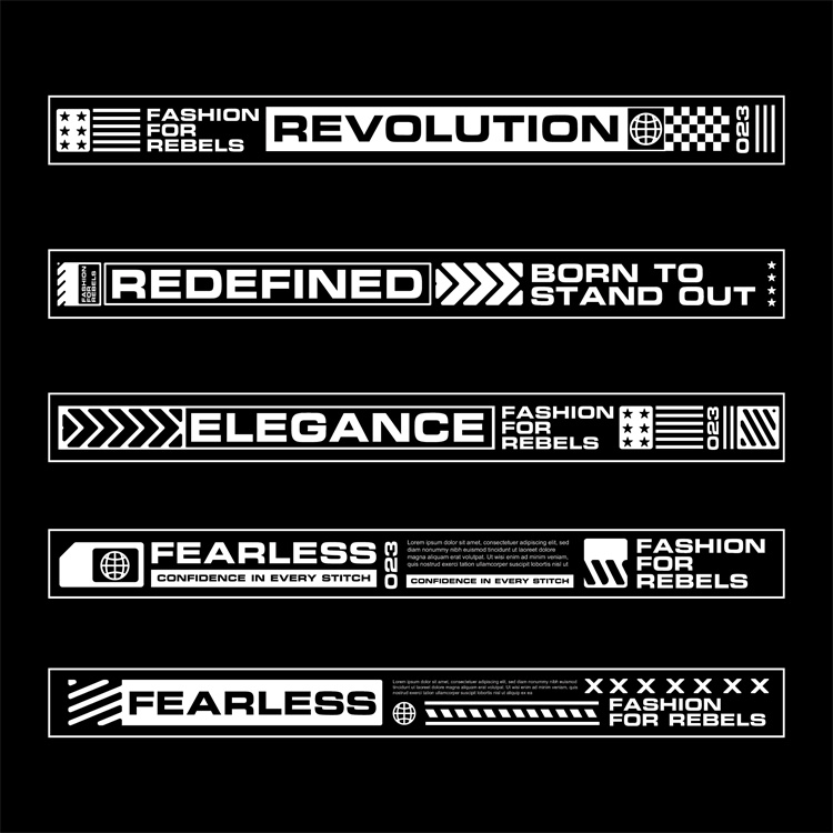 图片[17]-潮流赛博朋克科幻机能风HUD元素装饰条边框纹符号图案AI矢量素材-设计猿