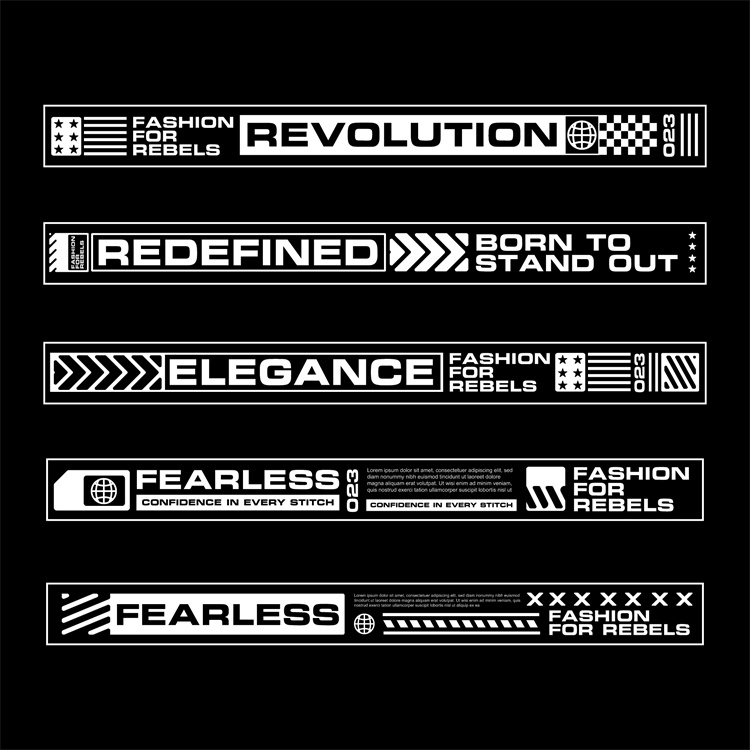 图片[22]-潮流赛博朋克科幻机能风HUD元素装饰条边框纹符号图案AI矢量素材-设计猿