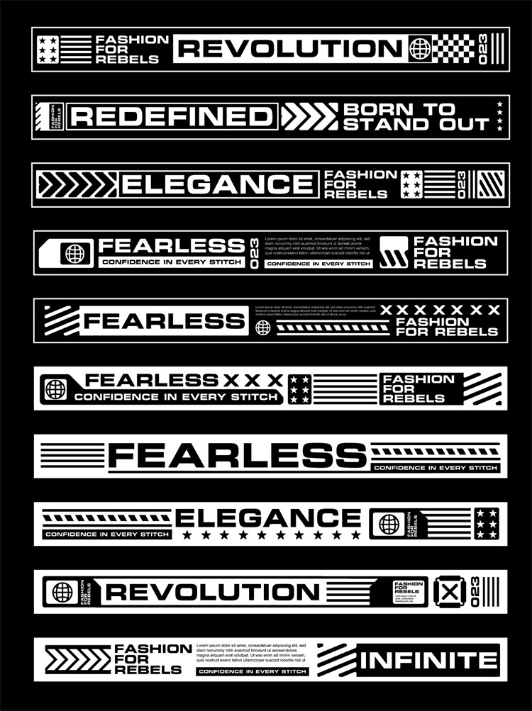 图片[43]-潮流赛博朋克科幻机能风HUD元素装饰条边框纹符号图案AI矢量素材-设计猿