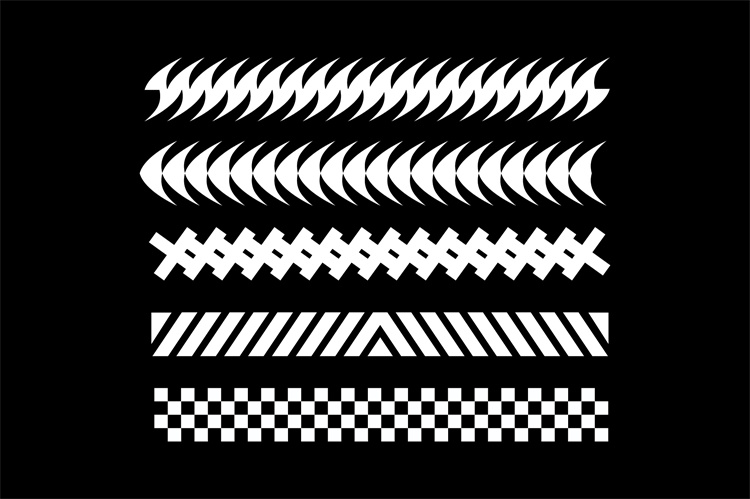 图片[51]-潮流赛博朋克科幻机能风HUD元素装饰条边框纹符号图案AI矢量素材-设计猿