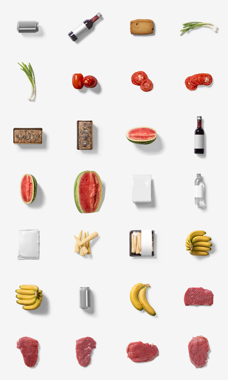 图片[1]-蔬菜水果食材食物元素包装vi设计样机海报PSD模板设计图片素材-设计猿