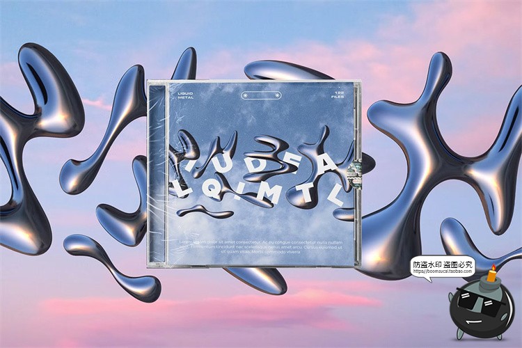 图片[7]-潮流未来科幻液态金属水珠抽象艺术液体水滴装饰PNG免抠图片素材-设计猿