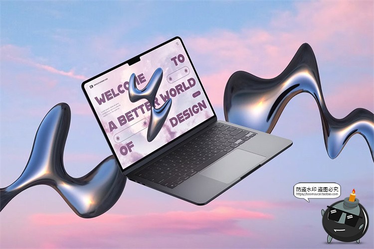 图片[9]-潮流未来科幻液态金属水珠抽象艺术液体水滴装饰PNG免抠图片素材-设计猿