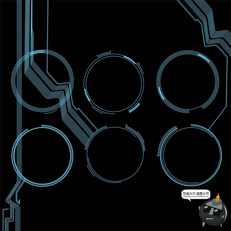 图片[12]-科幻未来高科技感抽象电路板电子主板纹理背景图案AI矢量图片素材-设计猿