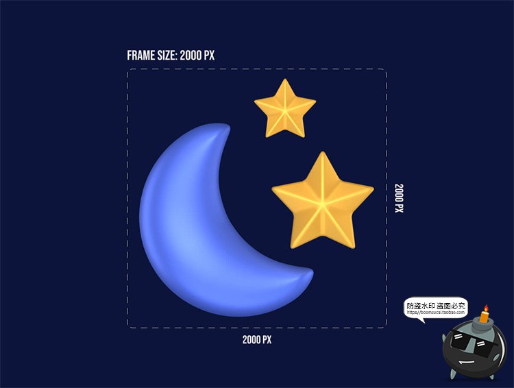 图片[4]-卡通3D天气预报icon图标多云下雨雷电彩虹降温晴天PNG免扣素材-设计猿