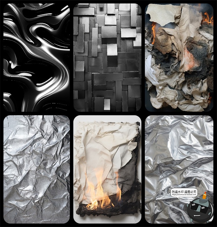 图片[4]-未来赛博朋克科幻金属镀铬抽象粗糙背景肌理PNG免抠JPG图片素材-设计猿