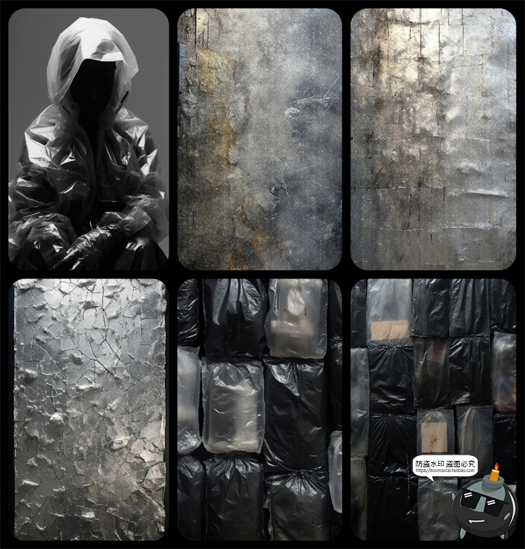 图片[7]-未来赛博朋克科幻金属镀铬抽象粗糙背景肌理PNG免抠JPG图片素材-设计猿