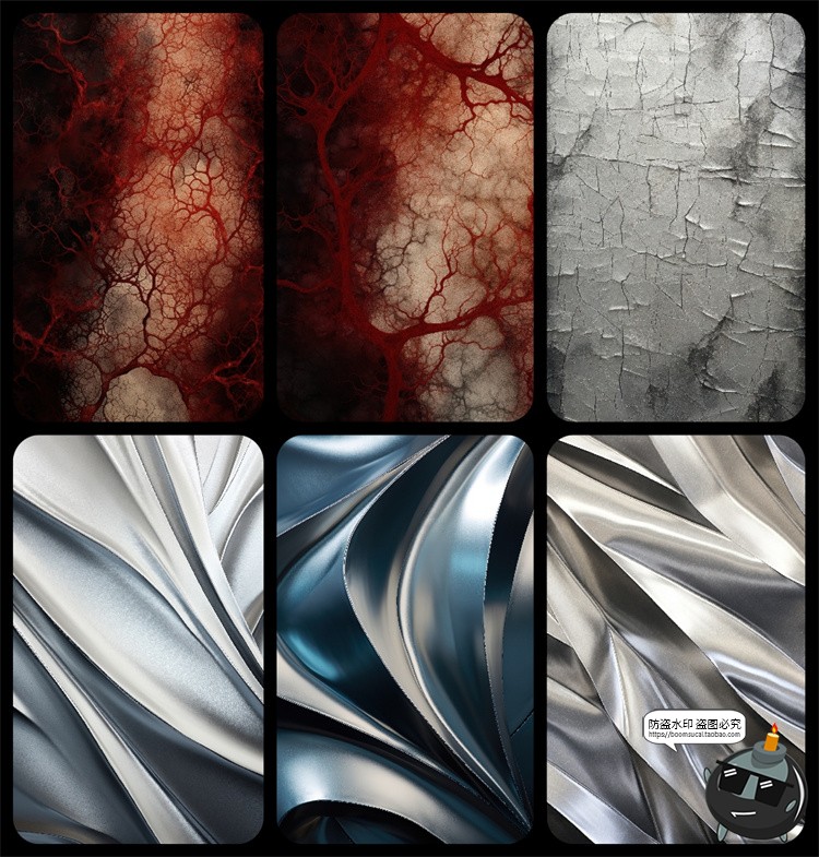 图片[9]-未来赛博朋克科幻金属镀铬抽象粗糙背景肌理PNG免抠JPG图片素材-设计猿