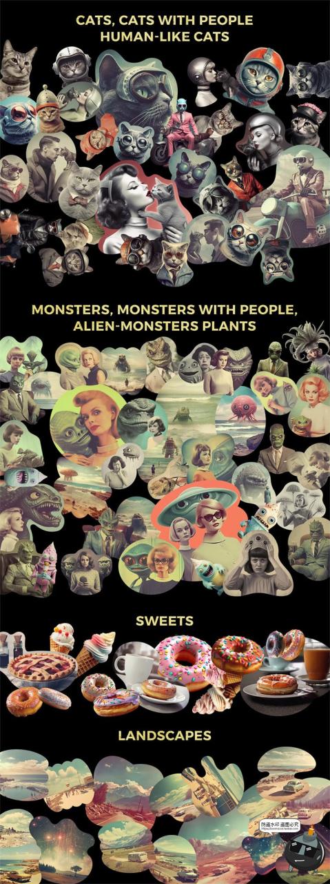 图片[3]-复古未来科幻朋克电影怀旧建筑风景PNG免抠拼贴剪切画图片素材-设计猿