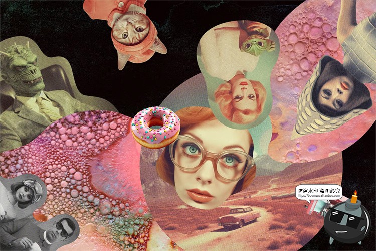 图片[8]-复古未来科幻朋克电影怀旧建筑风景PNG免抠拼贴剪切画图片素材-设计猿