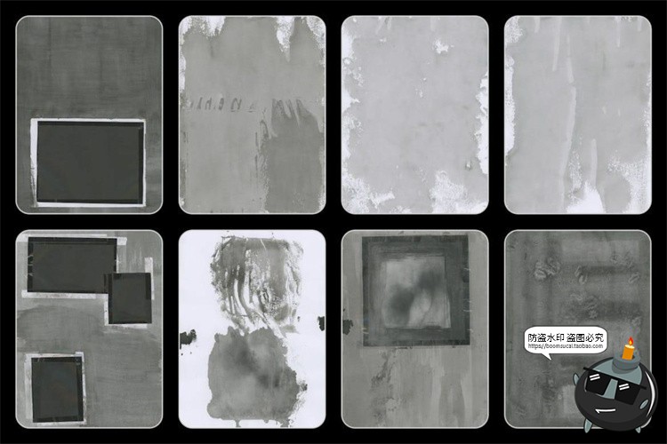 图片[2]-做旧黑色水墨墨水墨迹油墨污渍纹理叠加背景海报底纹JPG图片素材-设计猿