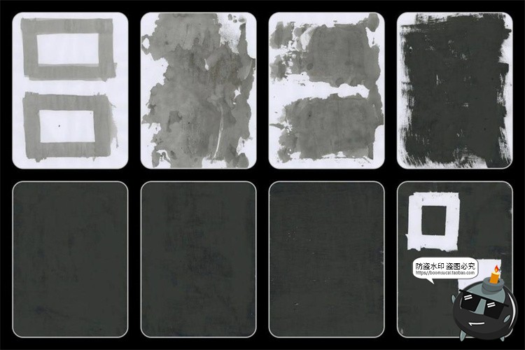 图片[4]-做旧黑色水墨墨水墨迹油墨污渍纹理叠加背景海报底纹JPG图片素材-设计猿