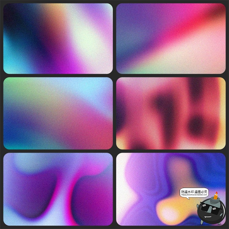 图片[9]-潮流科幻抽象艺术酸性迷幻颗粒复古渐变科技海报背景JPG图片素材-设计猿