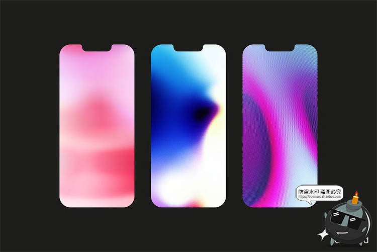 图片[12]-潮流科幻抽象艺术酸性迷幻颗粒复古渐变科技海报背景JPG图片素材-设计猿