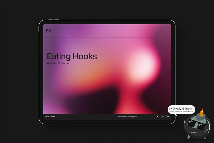 图片[13]-潮流科幻抽象艺术酸性迷幻颗粒复古渐变科技海报背景JPG图片素材-设计猿