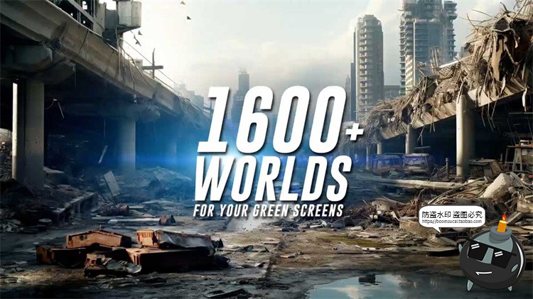 图片[1]-1600款高清6K未来科幻史诗恐怖外星战争废墟环境背景JPG图片素材-设计猿