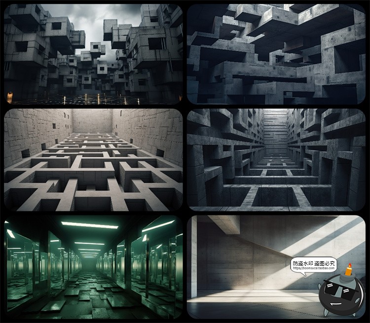 图片[3]-1600款高清6K未来科幻史诗恐怖外星战争废墟环境背景JPG图片素材-设计猿