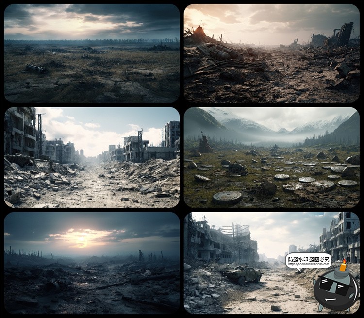 图片[5]-1600款高清6K未来科幻史诗恐怖外星战争废墟环境背景JPG图片素材-设计猿