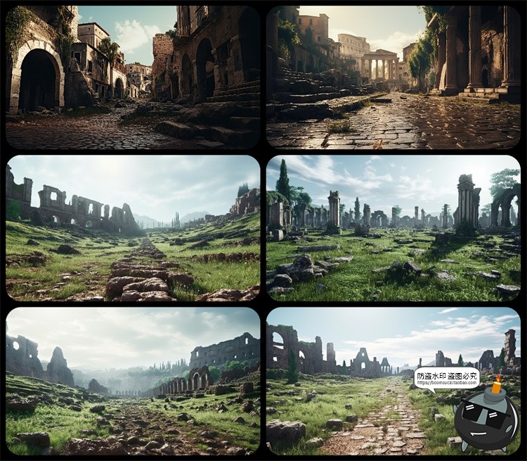 图片[6]-1600款高清6K未来科幻史诗恐怖外星战争废墟环境背景JPG图片素材-设计猿