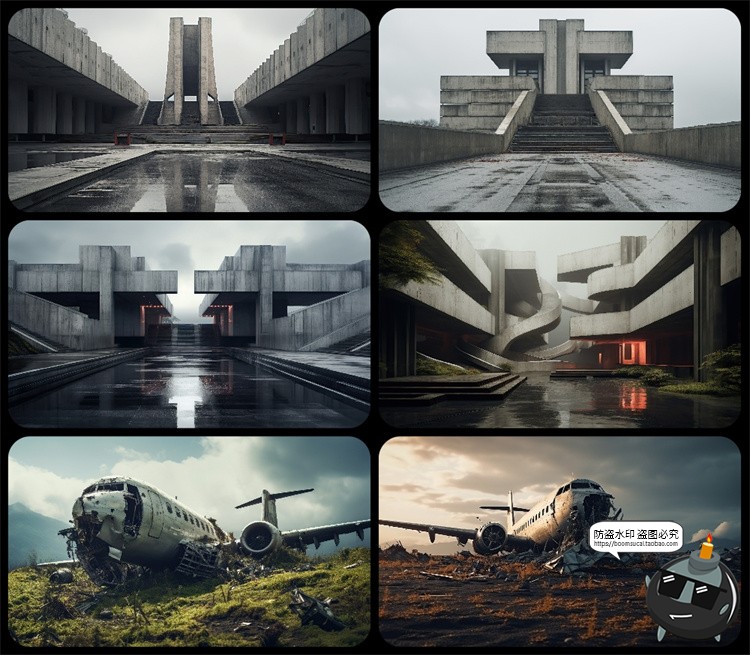 图片[9]-1600款高清6K未来科幻史诗恐怖外星战争废墟环境背景JPG图片素材-设计猿