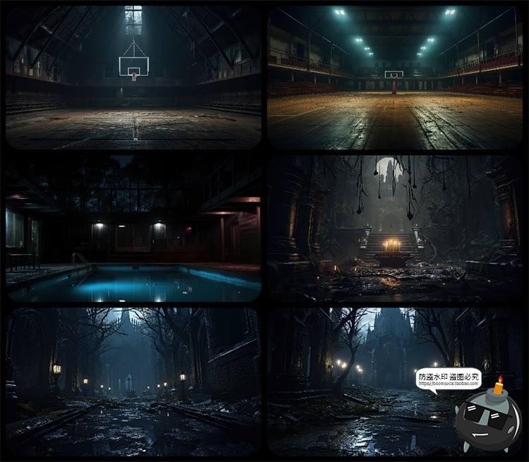 图片[13]-1600款高清6K未来科幻史诗恐怖外星战争废墟环境背景JPG图片素材-设计猿