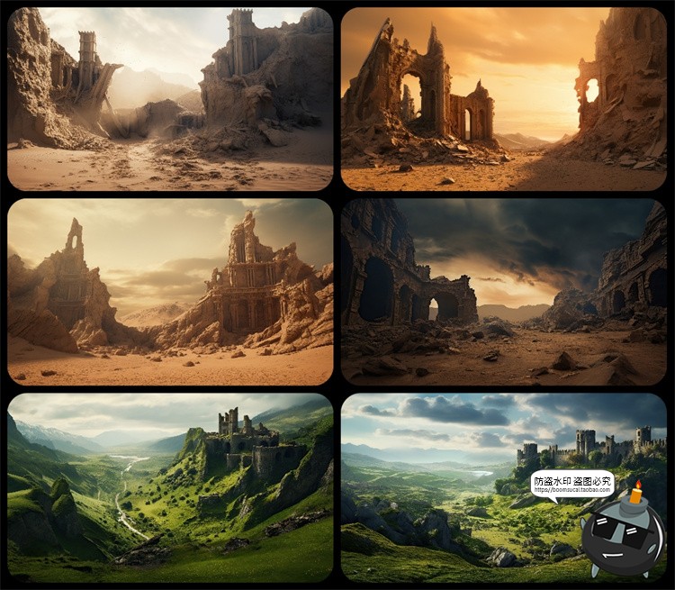 图片[17]-1600款高清6K未来科幻史诗恐怖外星战争废墟环境背景JPG图片素材-设计猿