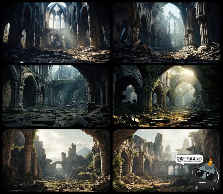 图片[20]-1600款高清6K未来科幻史诗恐怖外星战争废墟环境背景JPG图片素材-设计猿