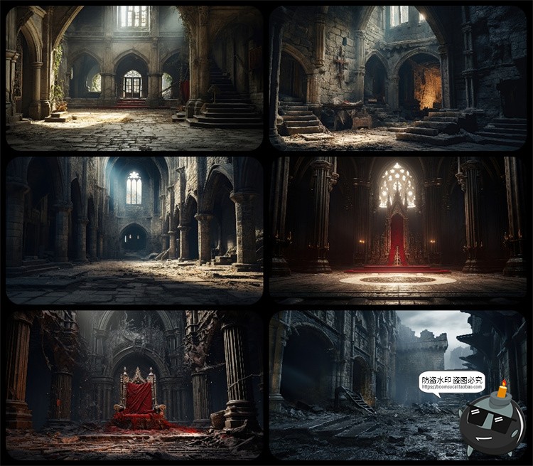 图片[24]-1600款高清6K未来科幻史诗恐怖外星战争废墟环境背景JPG图片素材-设计猿