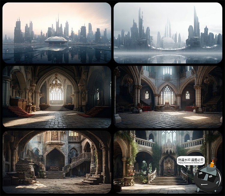 图片[25]-1600款高清6K未来科幻史诗恐怖外星战争废墟环境背景JPG图片素材-设计猿