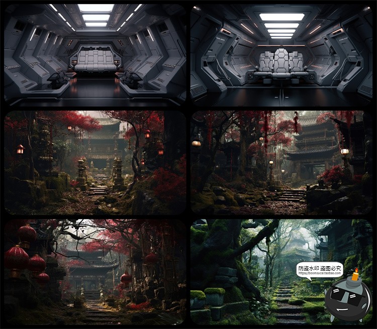 图片[29]-1600款高清6K未来科幻史诗恐怖外星战争废墟环境背景JPG图片素材-设计猿