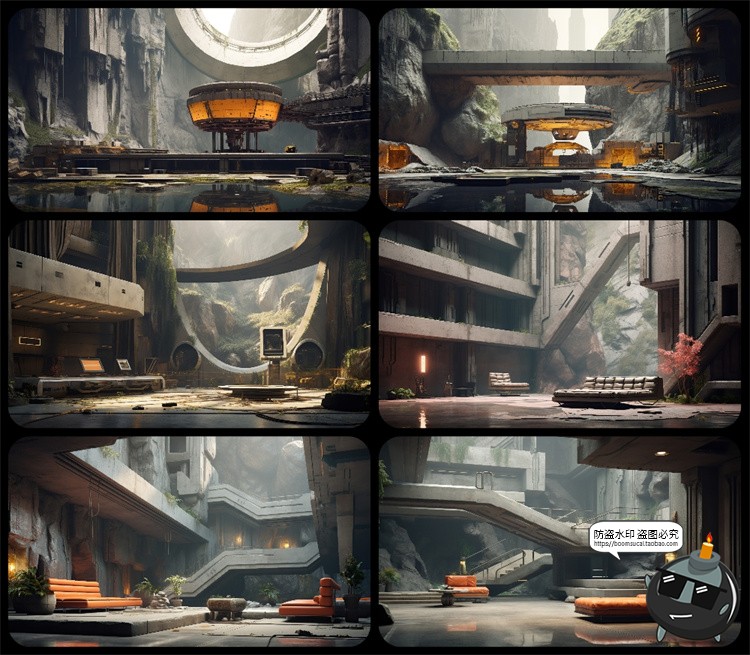 图片[36]-1600款高清6K未来科幻史诗恐怖外星战争废墟环境背景JPG图片素材-设计猿