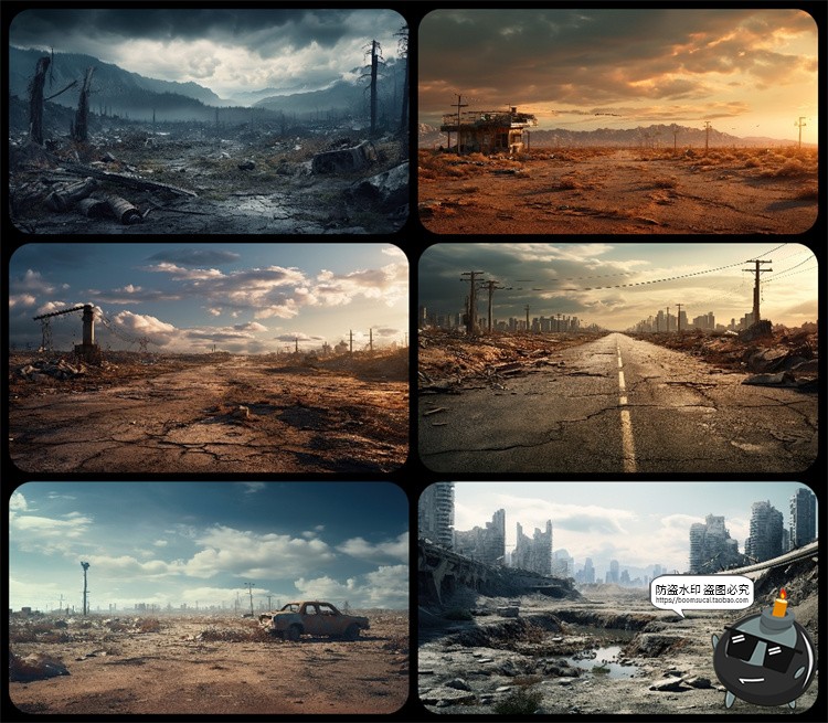 图片[39]-1600款高清6K未来科幻史诗恐怖外星战争废墟环境背景JPG图片素材-设计猿