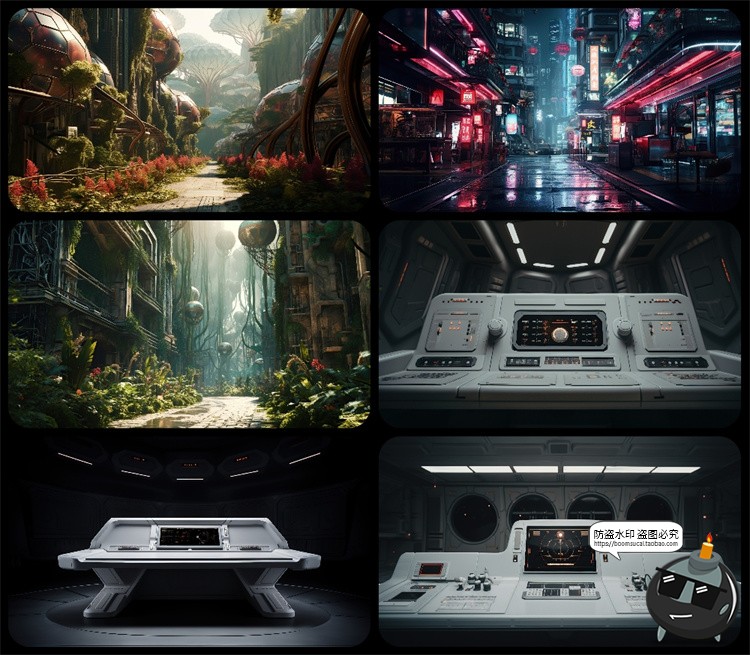 图片[41]-1600款高清6K未来科幻史诗恐怖外星战争废墟环境背景JPG图片素材-设计猿