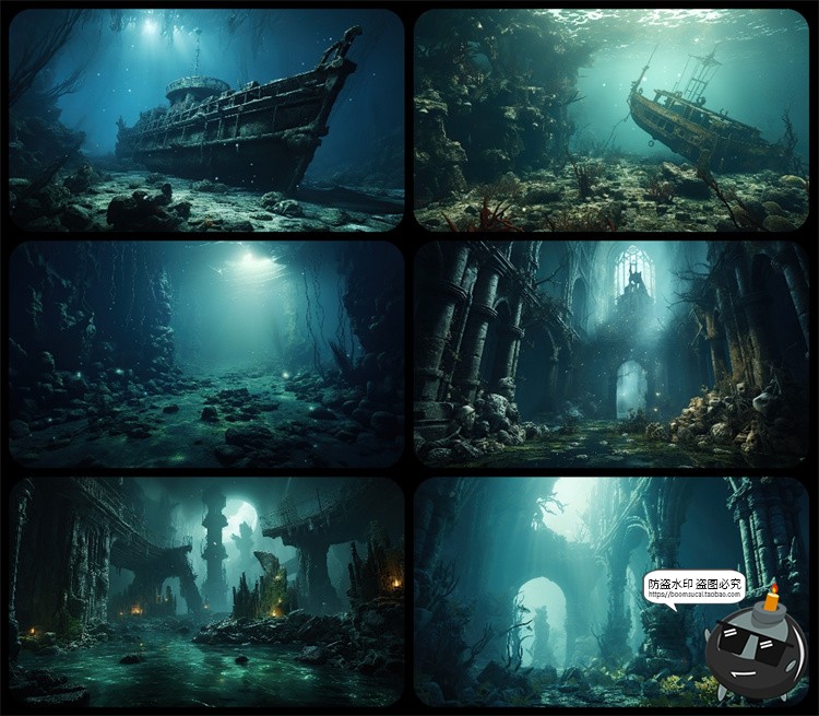 图片[44]-1600款高清6K未来科幻史诗恐怖外星战争废墟环境背景JPG图片素材-设计猿