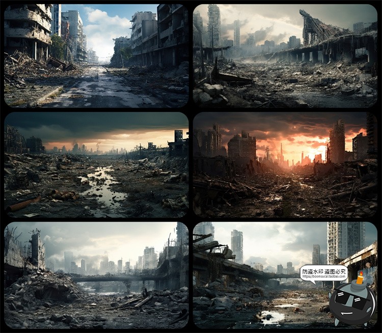 图片[46]-1600款高清6K未来科幻史诗恐怖外星战争废墟环境背景JPG图片素材-设计猿