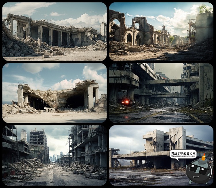 图片[47]-1600款高清6K未来科幻史诗恐怖外星战争废墟环境背景JPG图片素材-设计猿