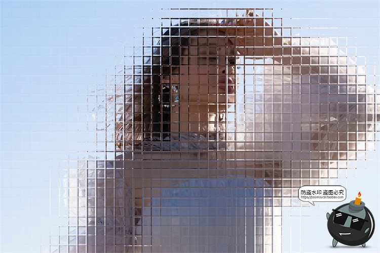 图片[8]-水晶长虹磨砂水波纹折射复古晶格玻璃纹理图层后期滤镜特效PS素材-设计猿