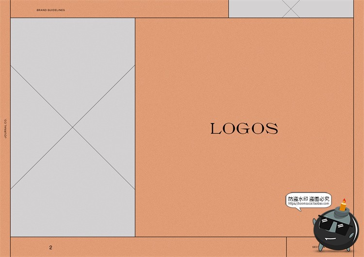 图片[2]-现代优雅莫兰迪色系品牌VI指南手册logo标识规范排版PSD模版素材-设计猿