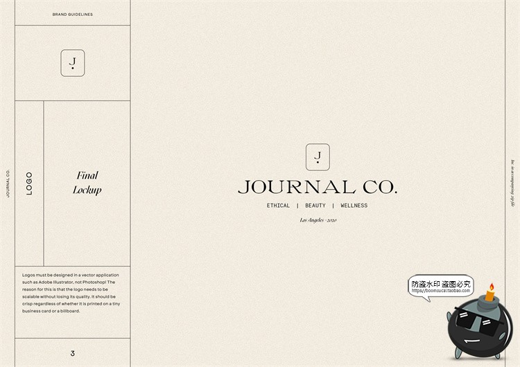 图片[3]-现代优雅莫兰迪色系品牌VI指南手册logo标识规范排版PSD模版素材-设计猿