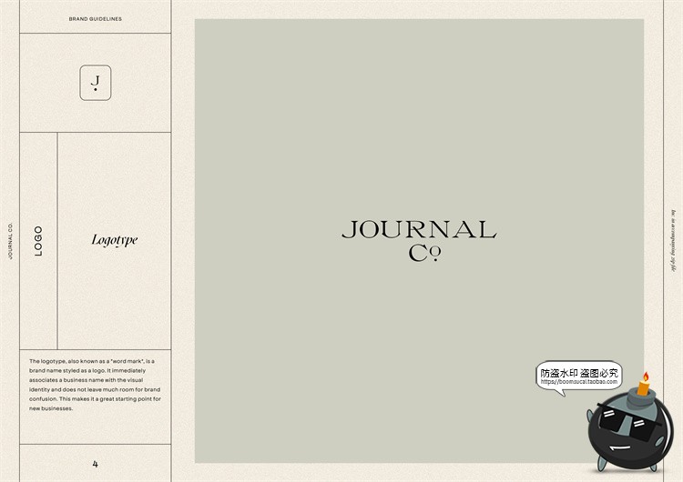 图片[4]-现代优雅莫兰迪色系品牌VI指南手册logo标识规范排版PSD模版素材-设计猿