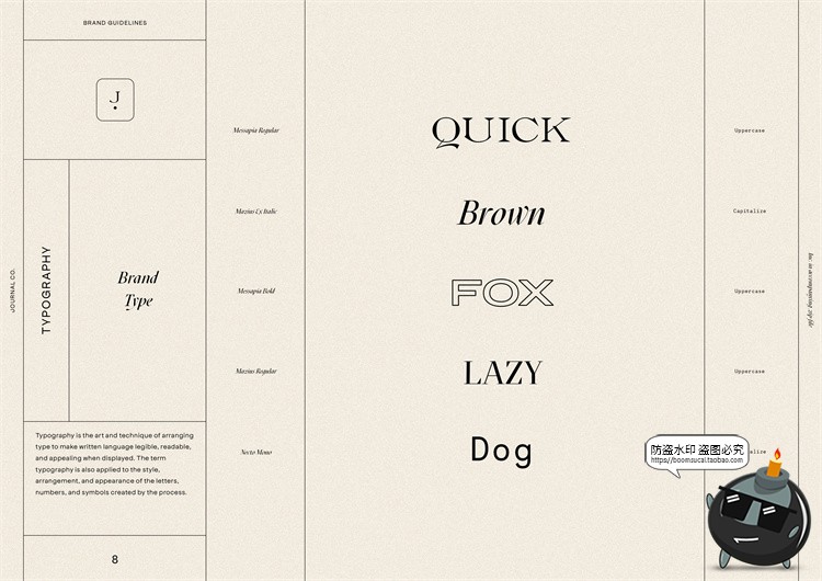 图片[9]-现代优雅莫兰迪色系品牌VI指南手册logo标识规范排版PSD模版素材-设计猿