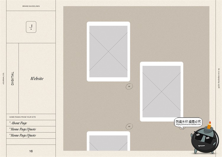 图片[15]-现代优雅莫兰迪色系品牌VI指南手册logo标识规范排版PSD模版素材-设计猿