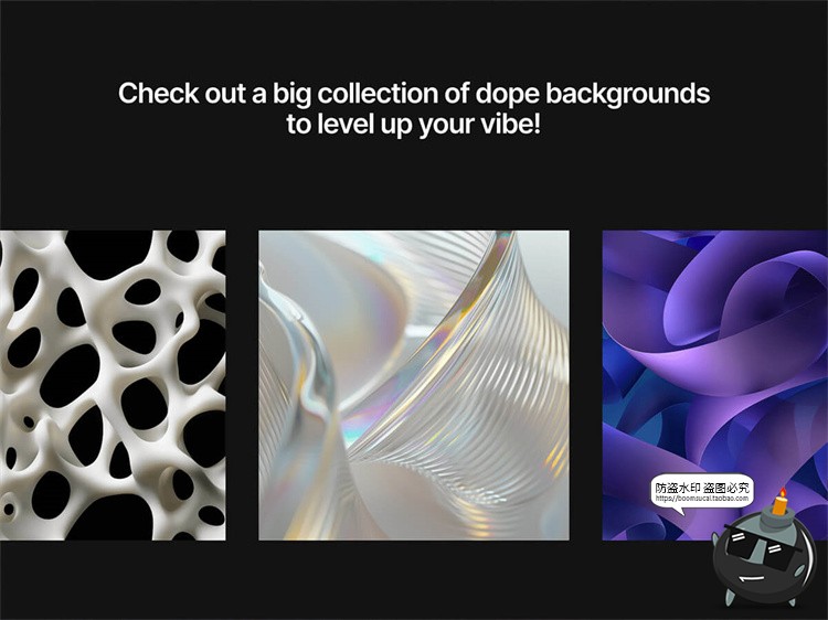 图片[2]-科幻艺术抽象高清镀铬水晶镭射渐变科技海报背景炫彩JPG图片素材-设计猿