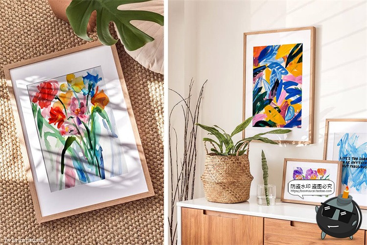 图片[3]-高清艺术水彩手绘鲜花植物花卉绘画装饰挂画插图插画PG图片素材-设计猿